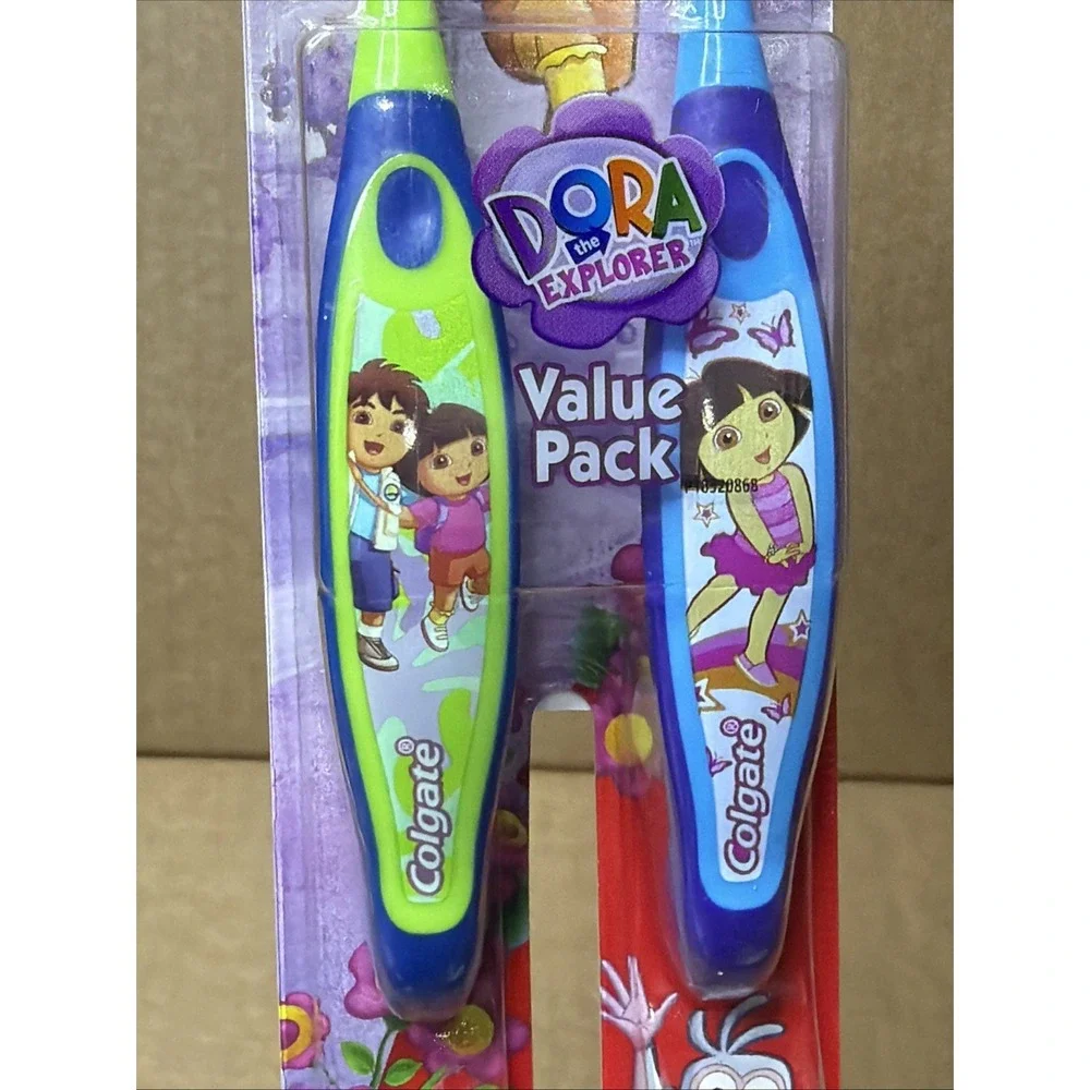 2009 Dora The Explorer Colgate Extra Soft Value Pack Toothbrushes
